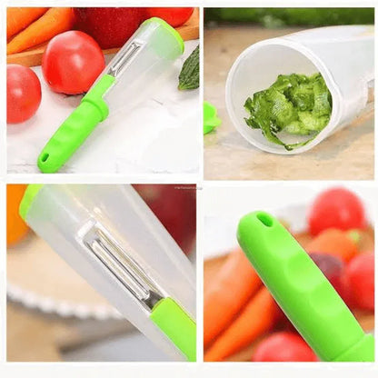 Vegetable peeler with container - Prozone