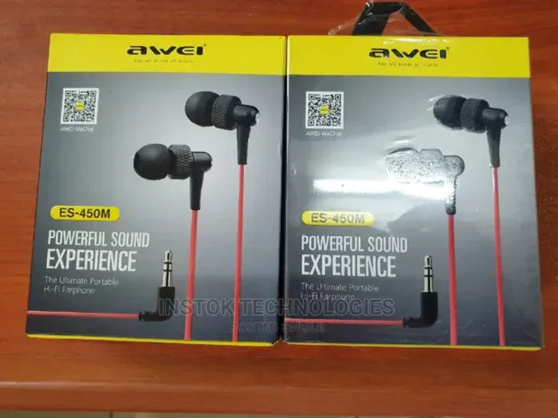 Awei es-450m headset wired in-ear earphone headphone - Prozone