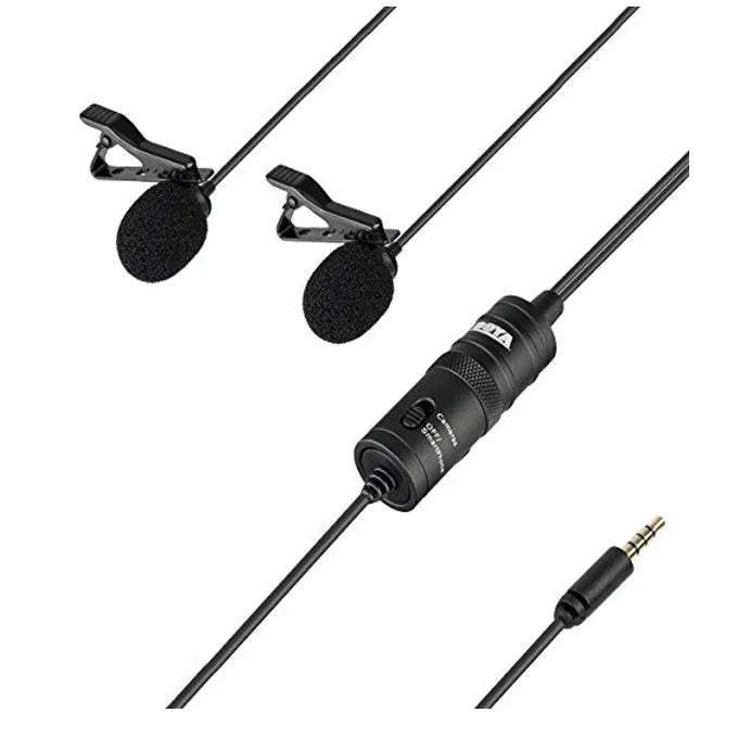 Boya by-m1dm dual lavalier omni-directional microphone - Prozone
