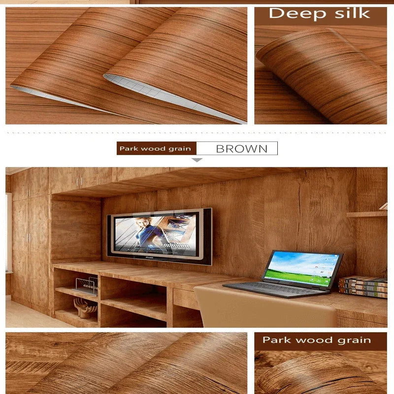 Waterproof deep wood vinyl wallpaper roll - Prozone