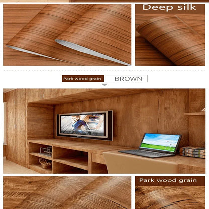 Waterproof deep wood vinyl wallpaper roll - Prozone