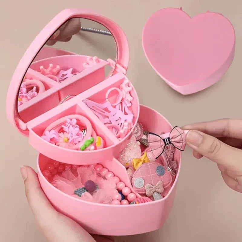 Heart shape jewelry organizer with mirror - Prozone