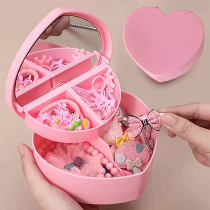 Heart shape jewelry organizer with mirror - Prozone