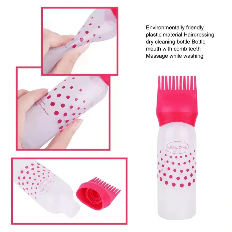 Soft plastic oil comb applicator bottle - Prozone