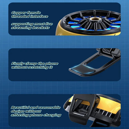 Dla6 mobile phone radiator semiconductor back clip cooling fan - Prozone