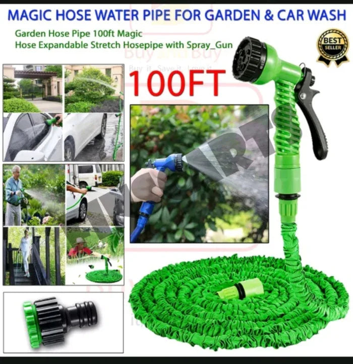 Flexible expanding water hose tube spray nozzle water - Prozone