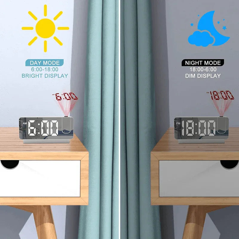 Led digital projection alarm clock - Prozone