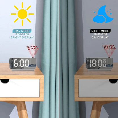 Led digital projection alarm clock - Prozone