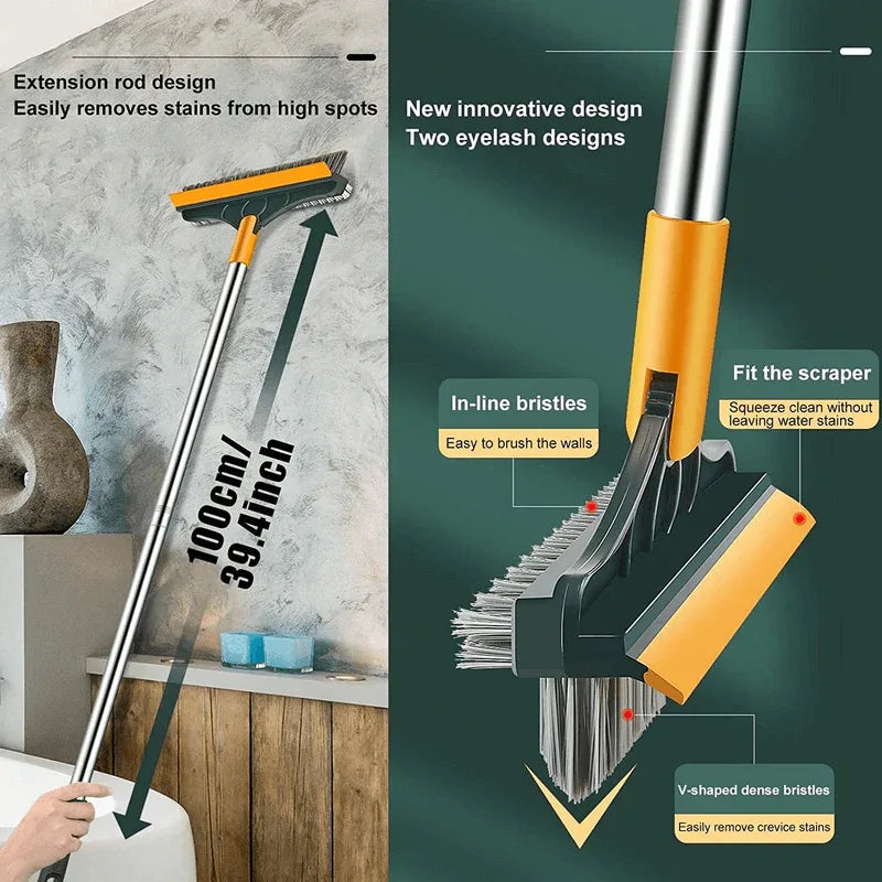 V-shaped bristles floor scrub cleaning brush - Prozone
