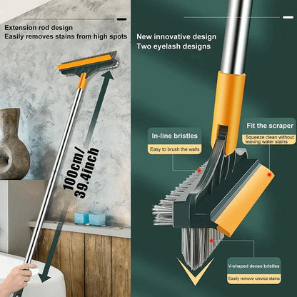V-shaped bristles floor scrub cleaning brush - Prozone