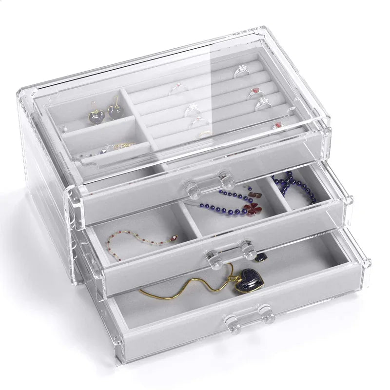 Acrylic 3 drawer jewelry organizer - Prozone