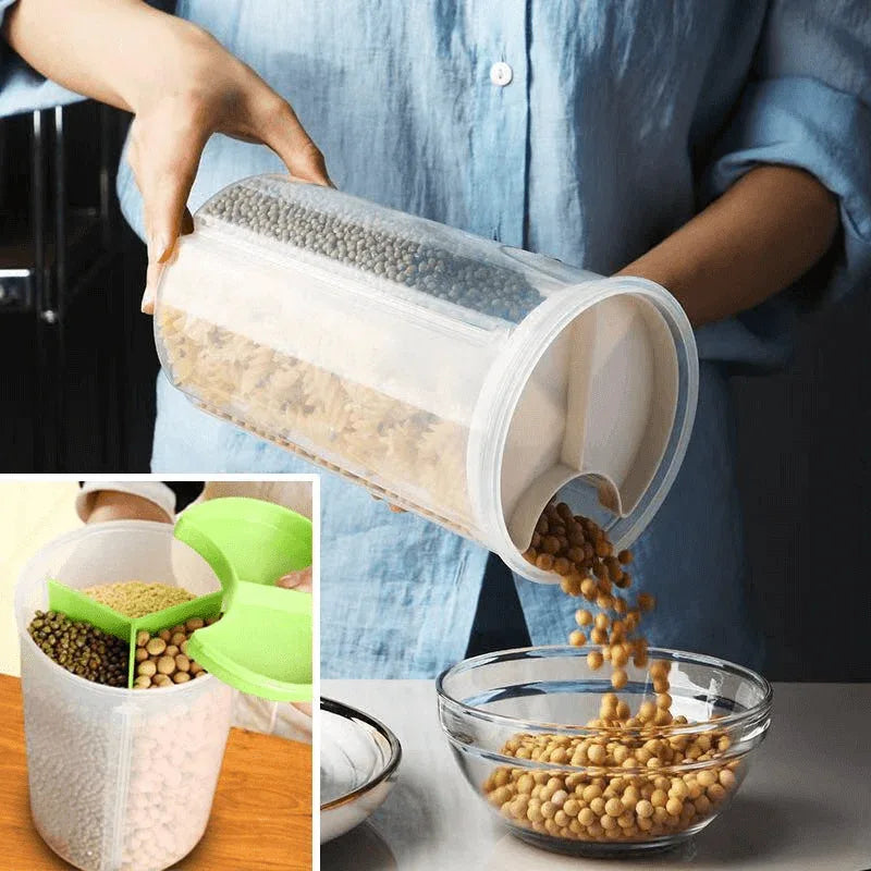 Homio 3 compartment food storage jar - Prozone