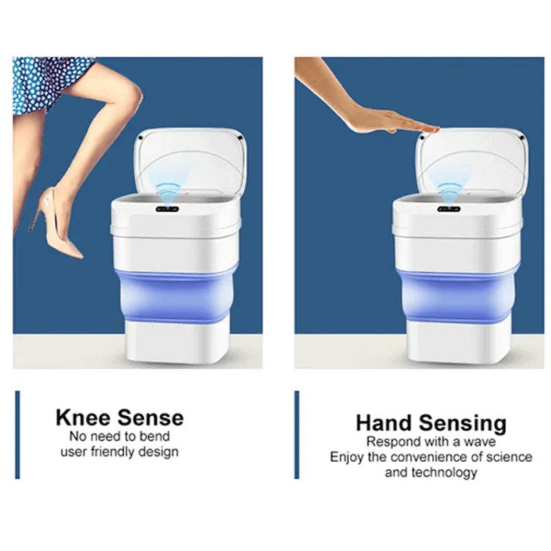 Smart sensor folding trash can dustbin - Prozone
