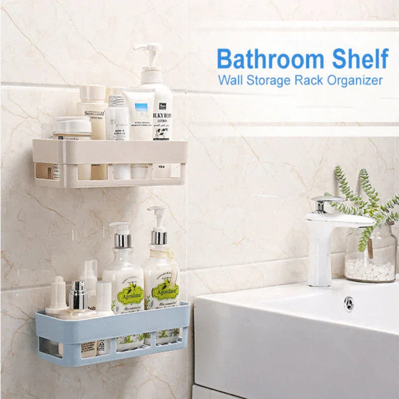 Multipurpose bathroom shelf wall holder storage rack - Prozone