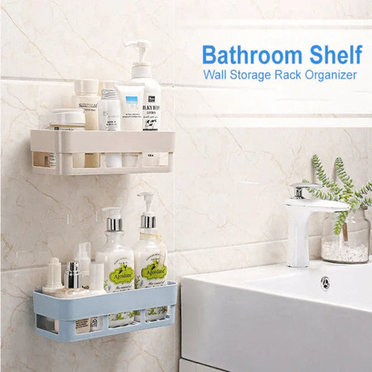 Multipurpose bathroom shelf wall holder storage rack - Prozone