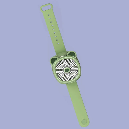 Cartoon watch portable mini fan with usb rechargeable cooling fan - Prozone