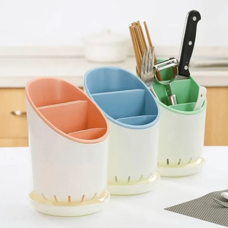 Kitchen utensil holder with drainer - Prozone