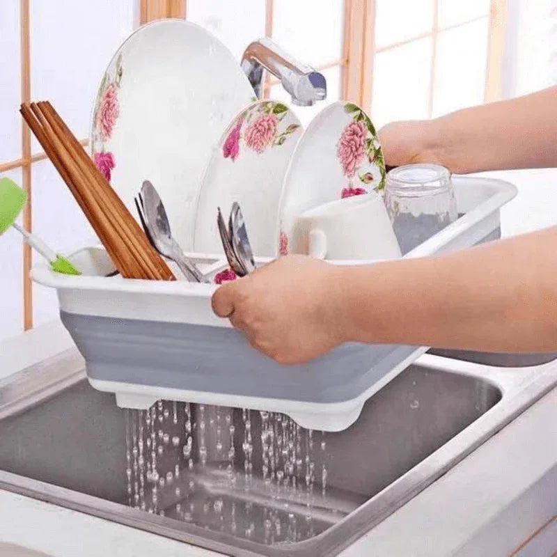Km foldable dish rack plates drying rack - Prozone