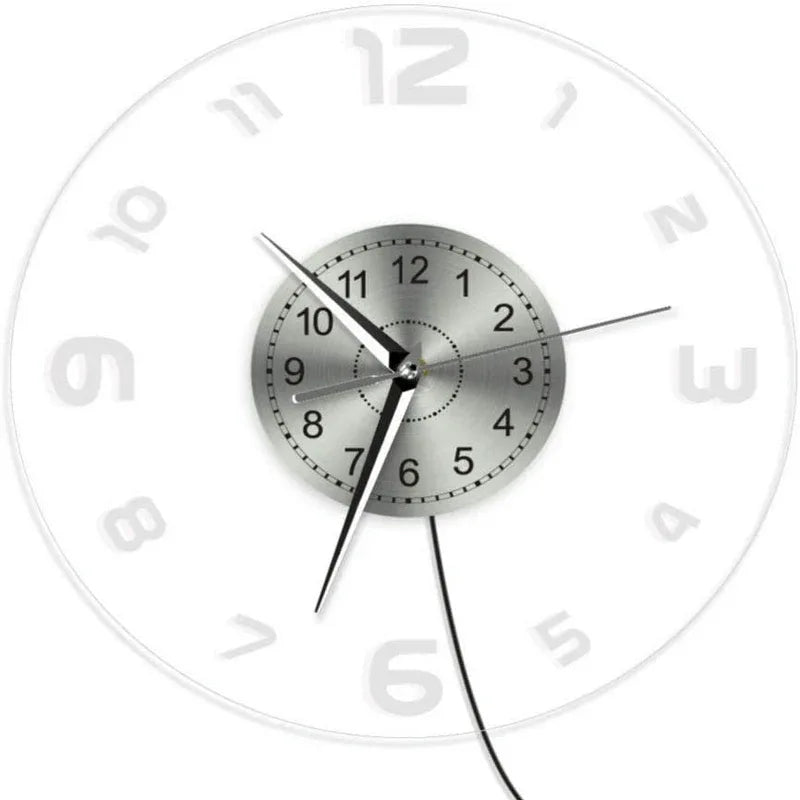 Modern arabic numerals illuminated led wall clock - Prozone