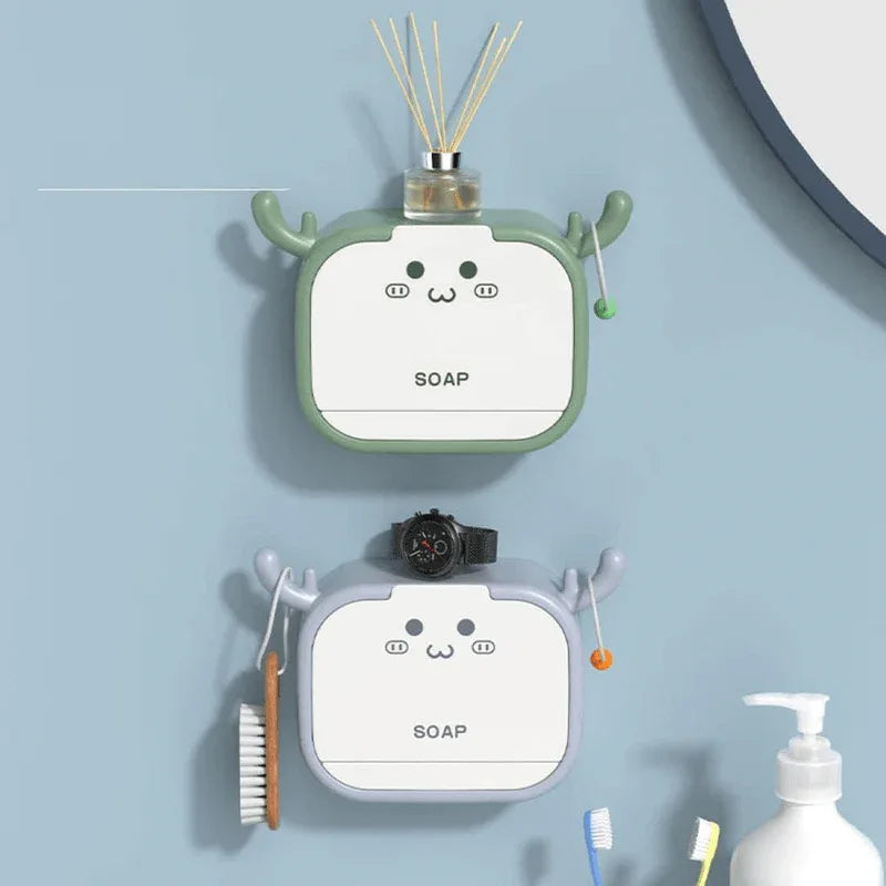 Flip-top cartoon antler soap box - Prozone