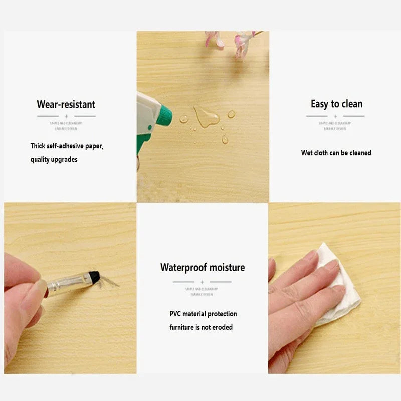 Waterproof deep wood vinyl wallpaper roll - Prozone