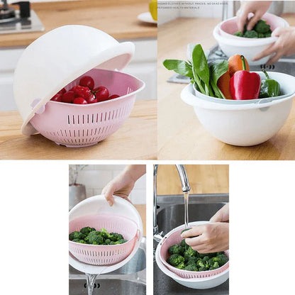 Kitchen double drain basket bowl - Prozone