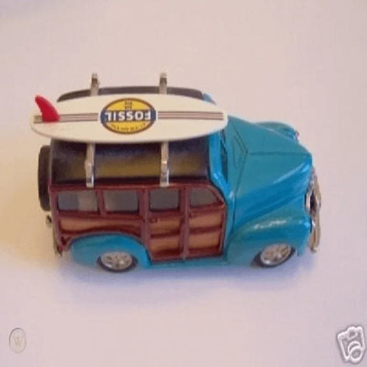 Fossil brand antique woody wagon clock- metal - Prozone