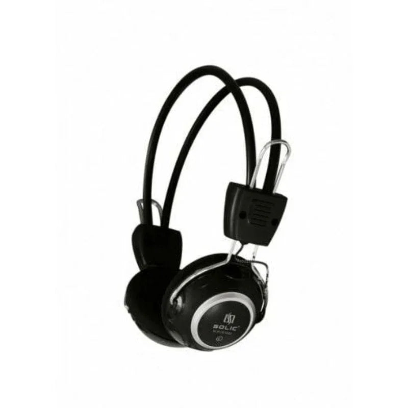 Slr-301mv comfortable solic black wired headphones - Prozone