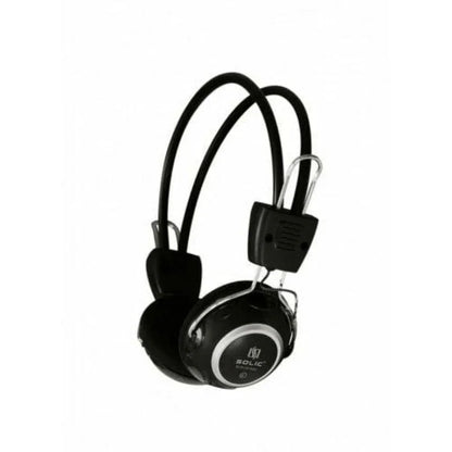 Slr-301mv comfortable solic black wired headphones - Prozone
