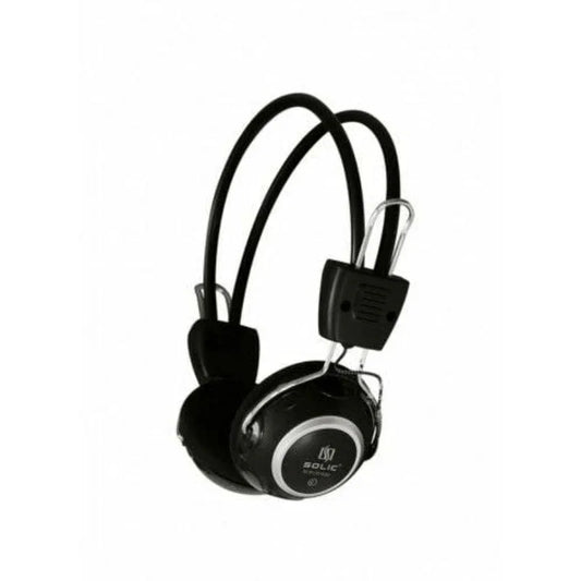 Slr-301mv comfortable solic black wired headphones - Prozone