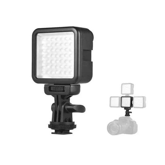 Led video light w49s mini 6000k with rotatable mount adapter - Prozone