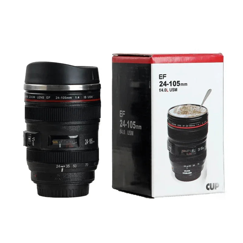 Stainless steel camera ef24-105mma coffee lens mug - Prozone