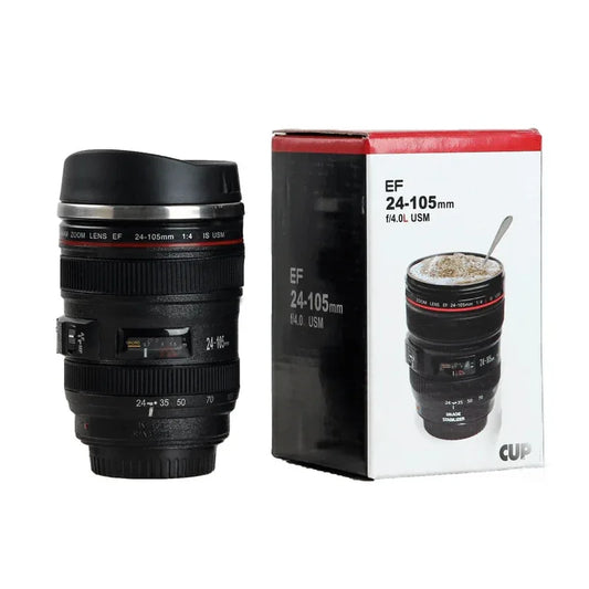 Stainless steel camera ef24-105mma coffee lens mug - Prozone