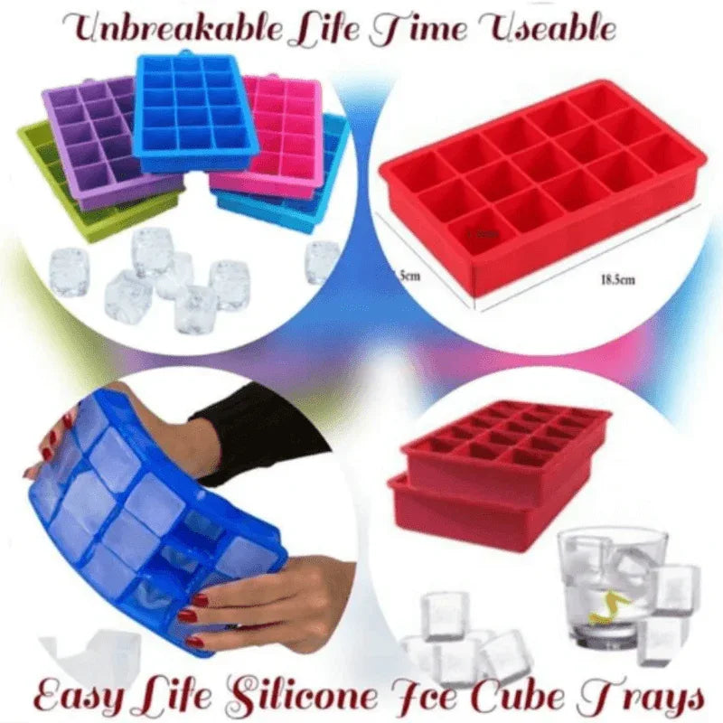 Silicone ice cube trays (pack of 2)   - Prozone
