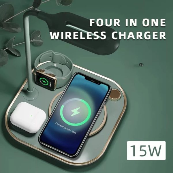 3 in 1 desk lamp with qi wireless charger - Prozone