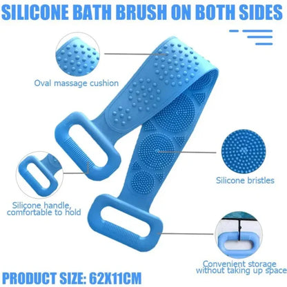 Silicone massage scrubber skin cleansing belt - Prozone