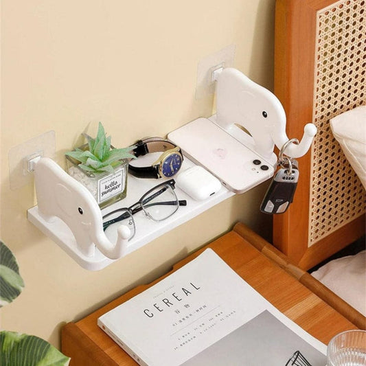 Multifunctional elephant shape wall mounted storage shelf - Prozone