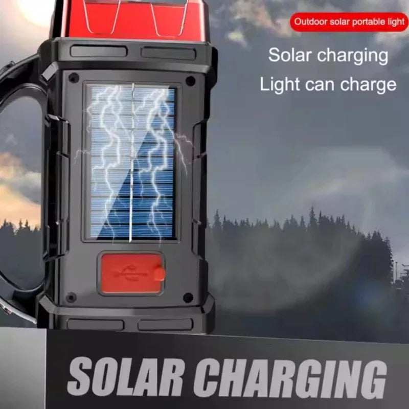 Solar Portable Spotlight Powerful USB Rechargeable - Prozone