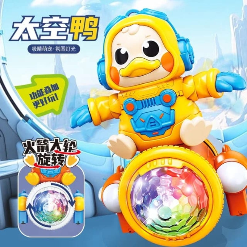 BATTERY OPERATED SPACE DUCK WITH LIGHT SOUNDS - Prozone