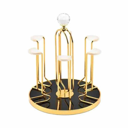 CUPS and MUG Stand Golden Metal Holders Rack - Prozone