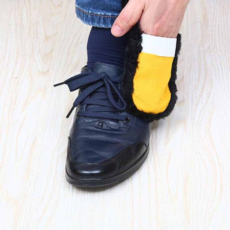 1pc household cleaning cloth shoeshine wool gloves