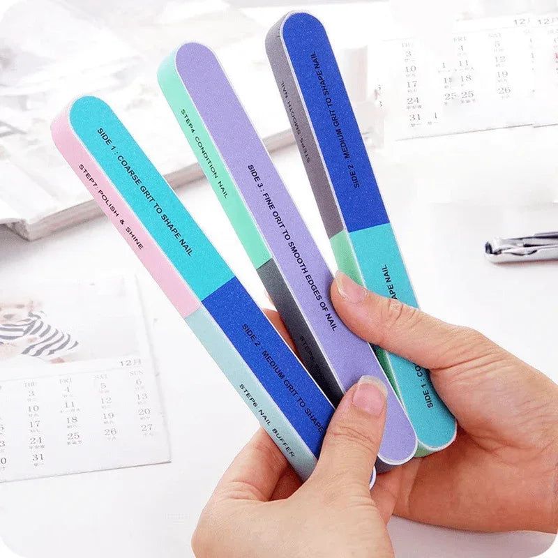 Pack of 3 finger nail files double sided manicure tools kit - Prozone