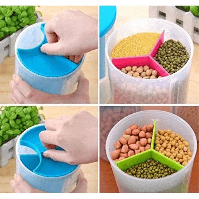 Homio 3 compartment food storage jar - Prozone