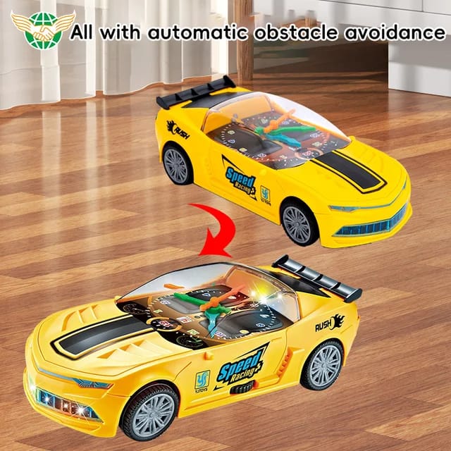 CLOCK CAR WITH LIGHT SOUNDS - Prozone