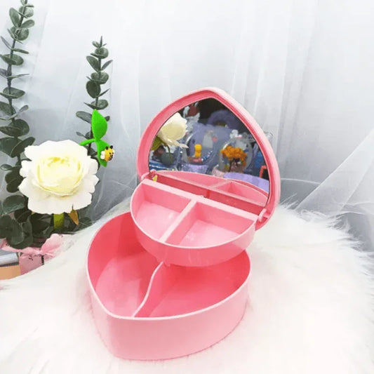 Heart shape jewelry organizer with mirror - Prozone