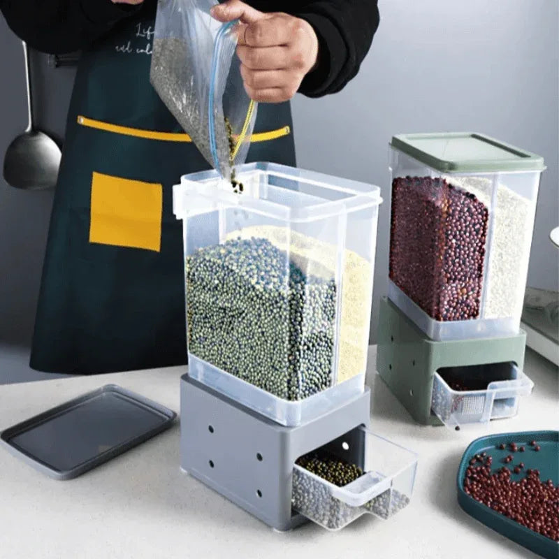 3kg 2 partition cereal dispenser - Prozone