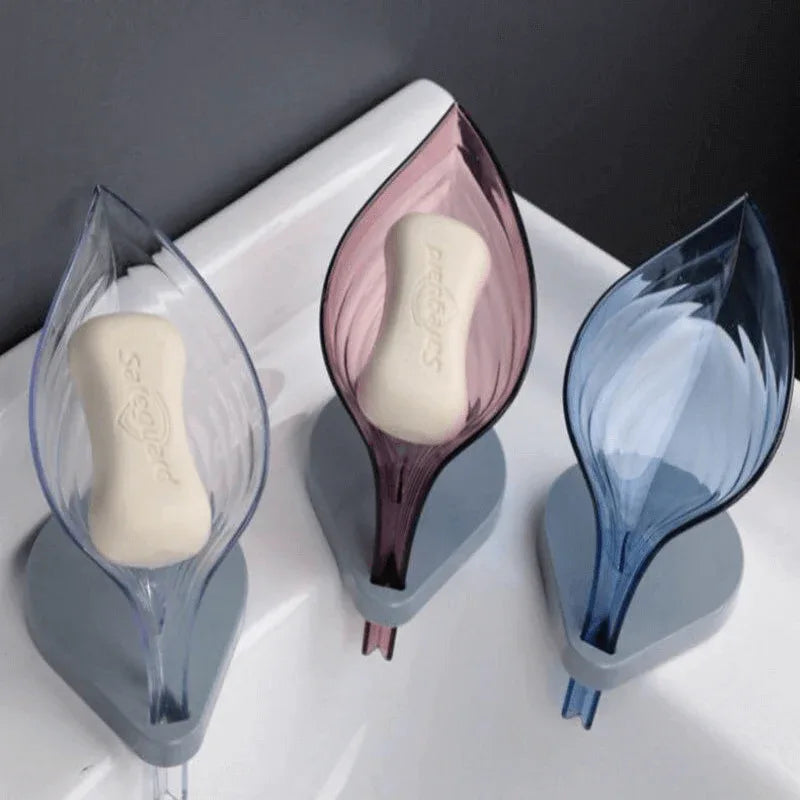 Leaf shaped hollow soap storage holder - Prozone