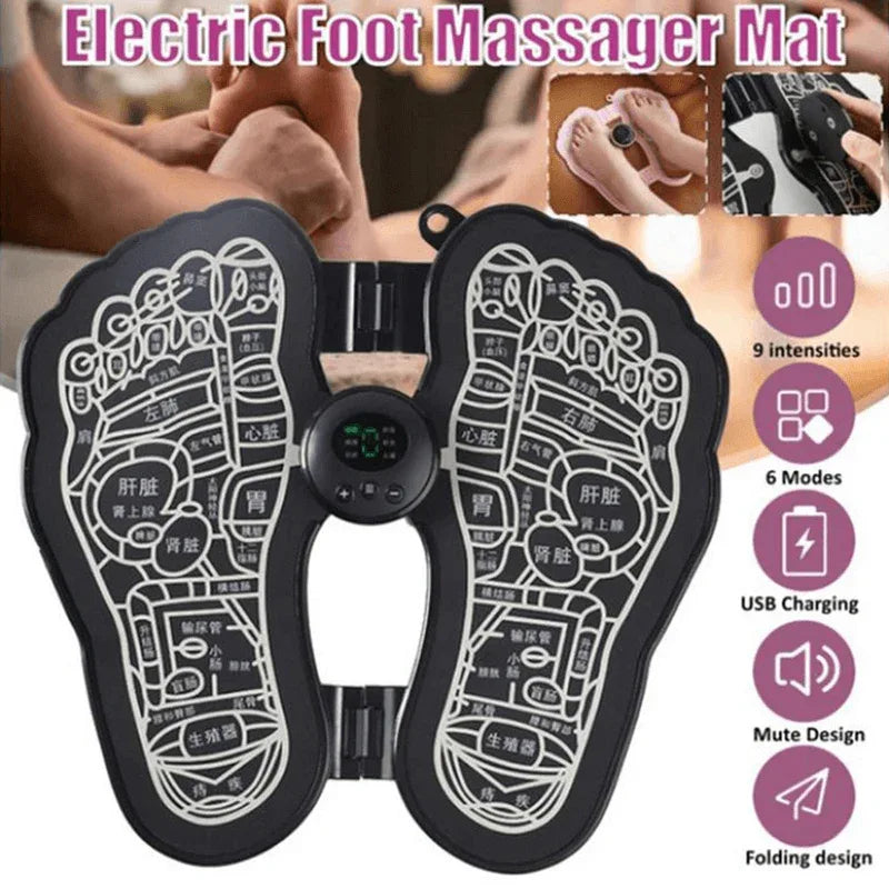 Foldable electric ems foot massager pad - Prozone