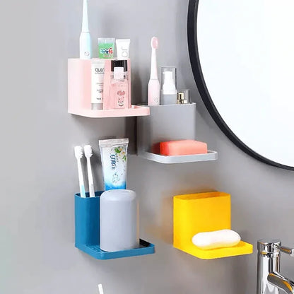 Multifunctional toothpaste & soap wall mounted holder - Prozone