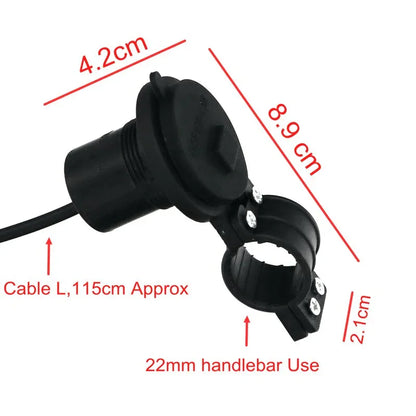 Motorcycle electric bicycle handlebar waterproof phone charger - Prozone